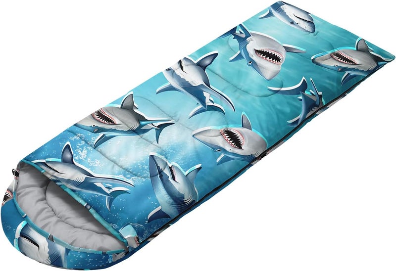 HOSIMA Dear Hunting Pattern Cold Weather Sleeping Bags for Kids Adults,Black Light Weight Waterproof Sleeping Bags for Outdoors Hiking. - Image 3